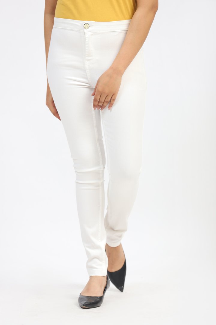 White Slim Fit Jeans